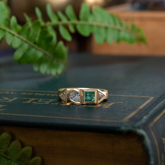 Emerald Phoenix Ring