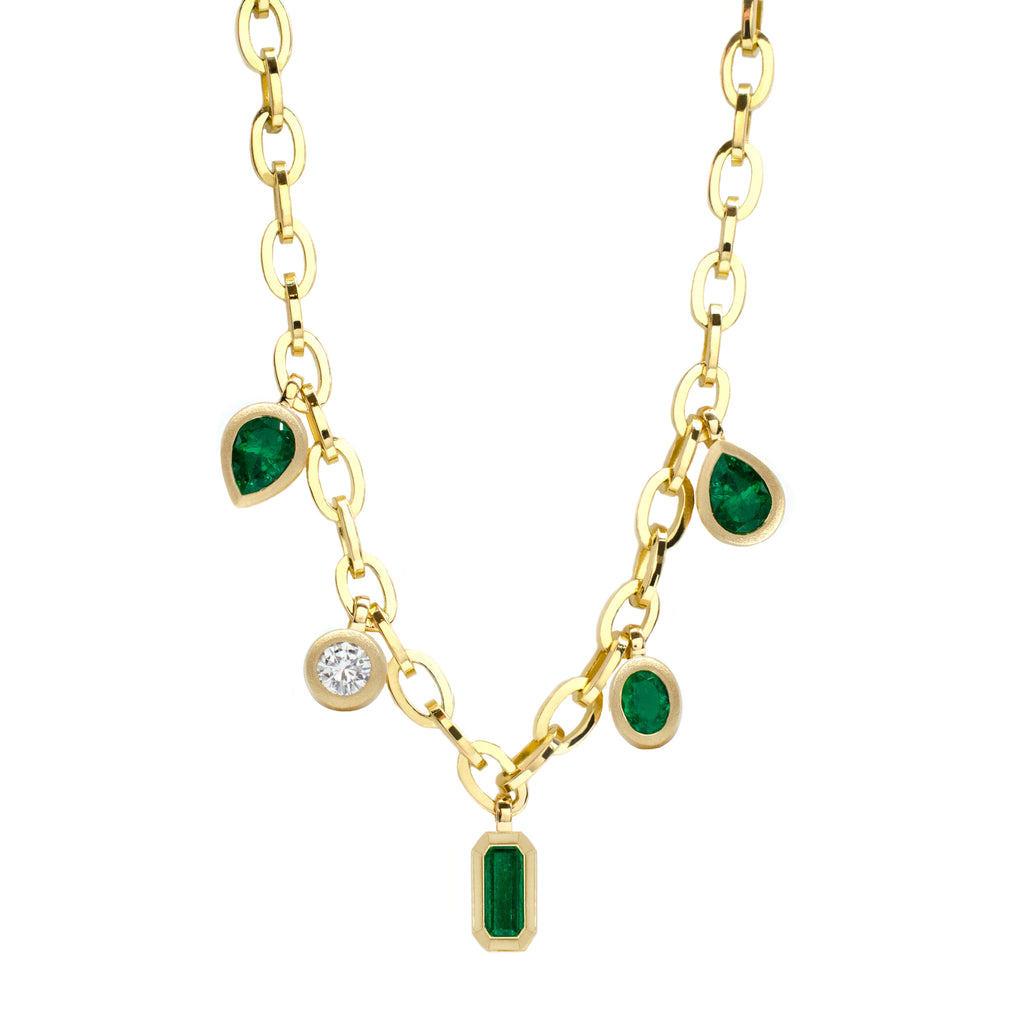 Emerald Apple Necklace