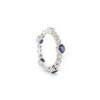 Oval Sapphire and Diamond Eternity Ring