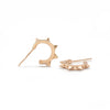 Rose Gold Spiked Hoops