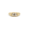 Yellow Sapphire Flat Top Ring