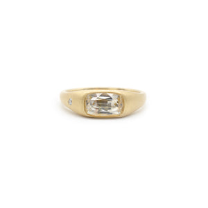 Yellow Sapphire Flat Top Ring