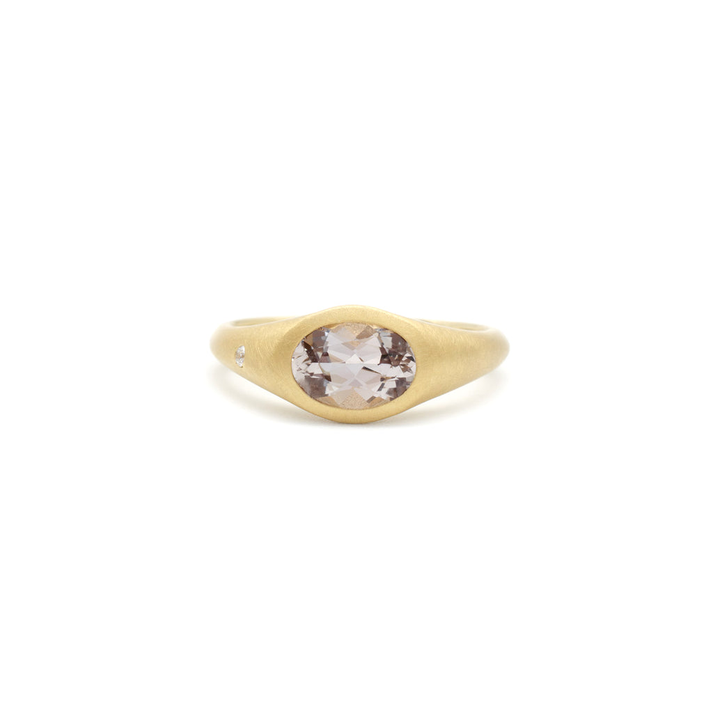 Dusk Sapphire Flat Top Ring