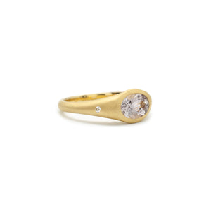Dusk Sapphire Flat Top Ring