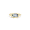 Denim Sapphire Flat Top Ring