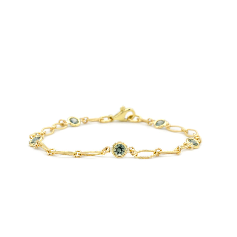 Teal Muse Bracelet Yellow