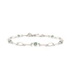 Teal Muse Bracelet White