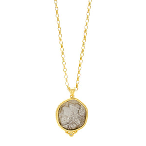 26mm Ancient Coin with Owl of Athena