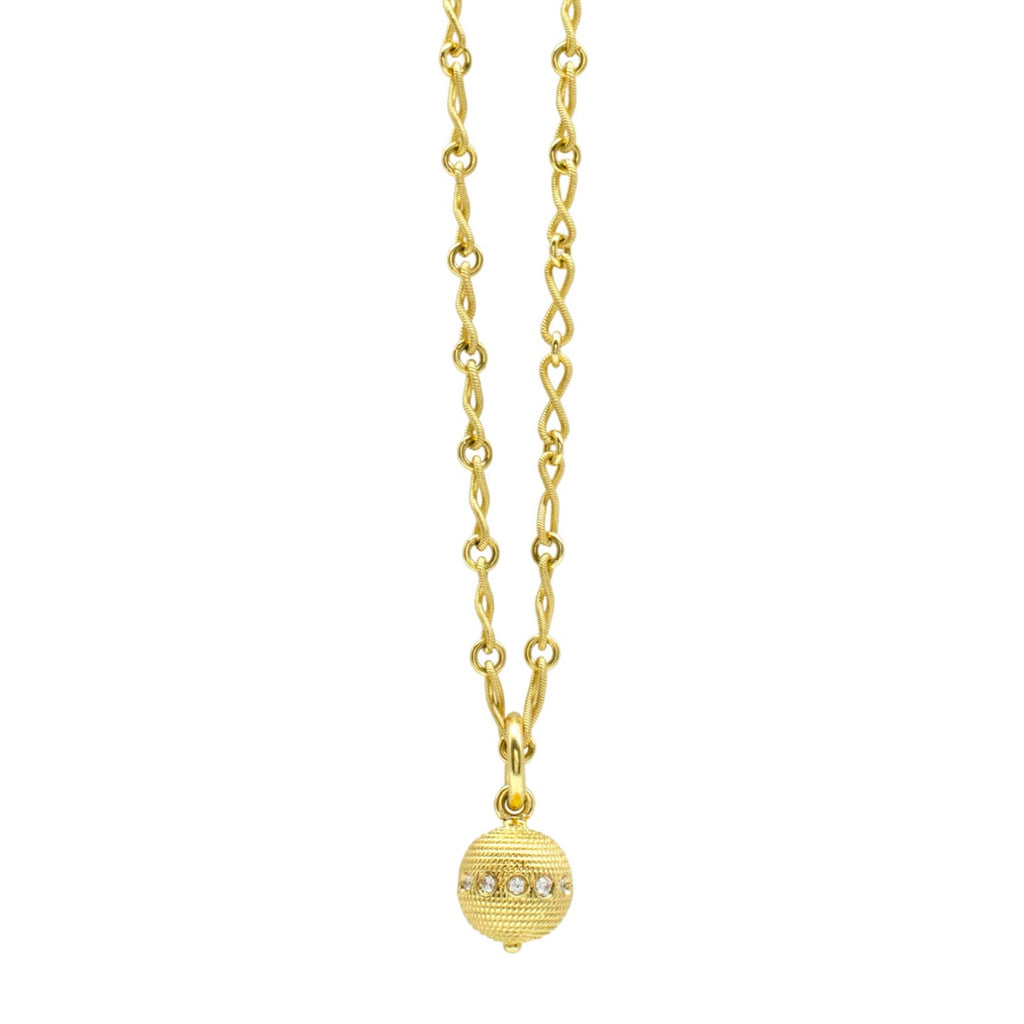 Twisted Infiniti with Diamond Ball Charm