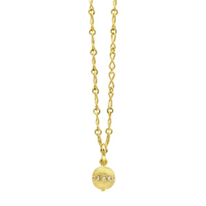 Twisted Infiniti with Diamond Ball Charm