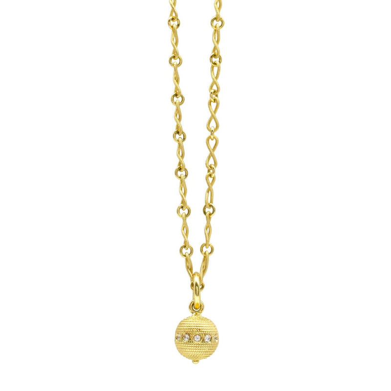 Twisted Infiniti with Diamond Ball Charm