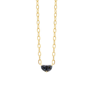 Halfmoon Grey Spinel Everyday Necklace