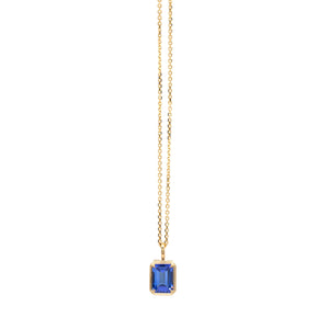 1.09ct Tanzanite F Bezel Pendant