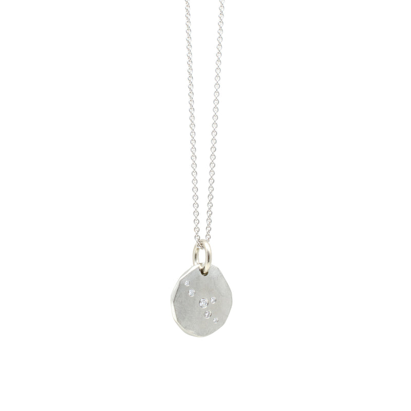 .09ctw 15mm Galaxy Pendant White