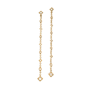 60mm Diamond Dangles in Yellow