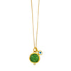 Pegasus Intaglio & Mother of Pearl Evil Eye Pendant