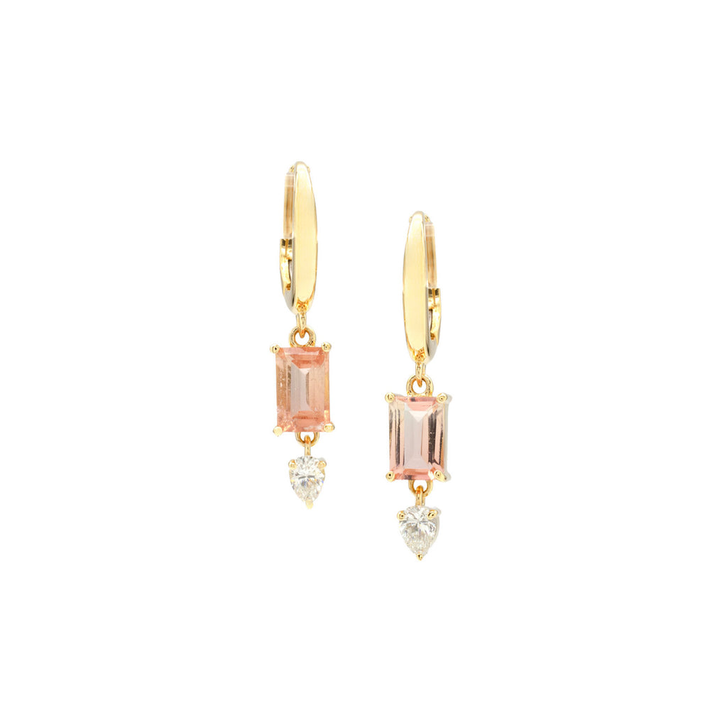 Peach Tourmaline Nerissa Drops