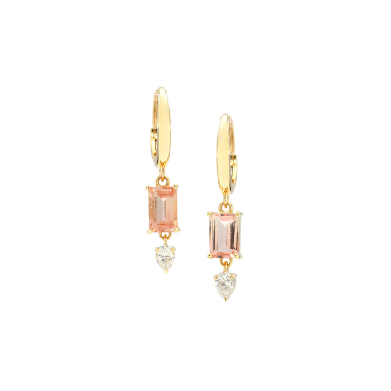Peach Tourmaline Nerissa Drops