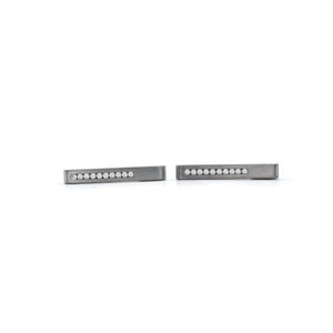 Diamond Channel Studs