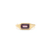 Grape Sapphire Flat Top Ring