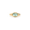 Oval Tourmaline Flat Top Ring