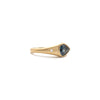 Navy Spinel Flat Top Ring