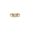 Champagne Diamond Flat Top Ring