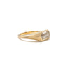 Champagne Diamond Flat Top Ring