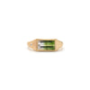 Bi-color Tourmaline Flat Top Ring
