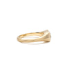 Champagne Diamond Flat Top Ring