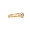 Oval Ruby Flat Top Ring