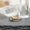 Oval Tourmaline Flat Top Ring