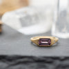 Grape Sapphire Flat Top Ring