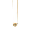 1.89ct Yellow Sapphire Milgrain Necklace