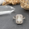 Milgrain Halo Ring