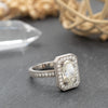 Milgrain Halo Ring
