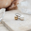 Pearl & Sphere Twist Ring