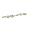 Aqua & Opal F Bezel Dangles