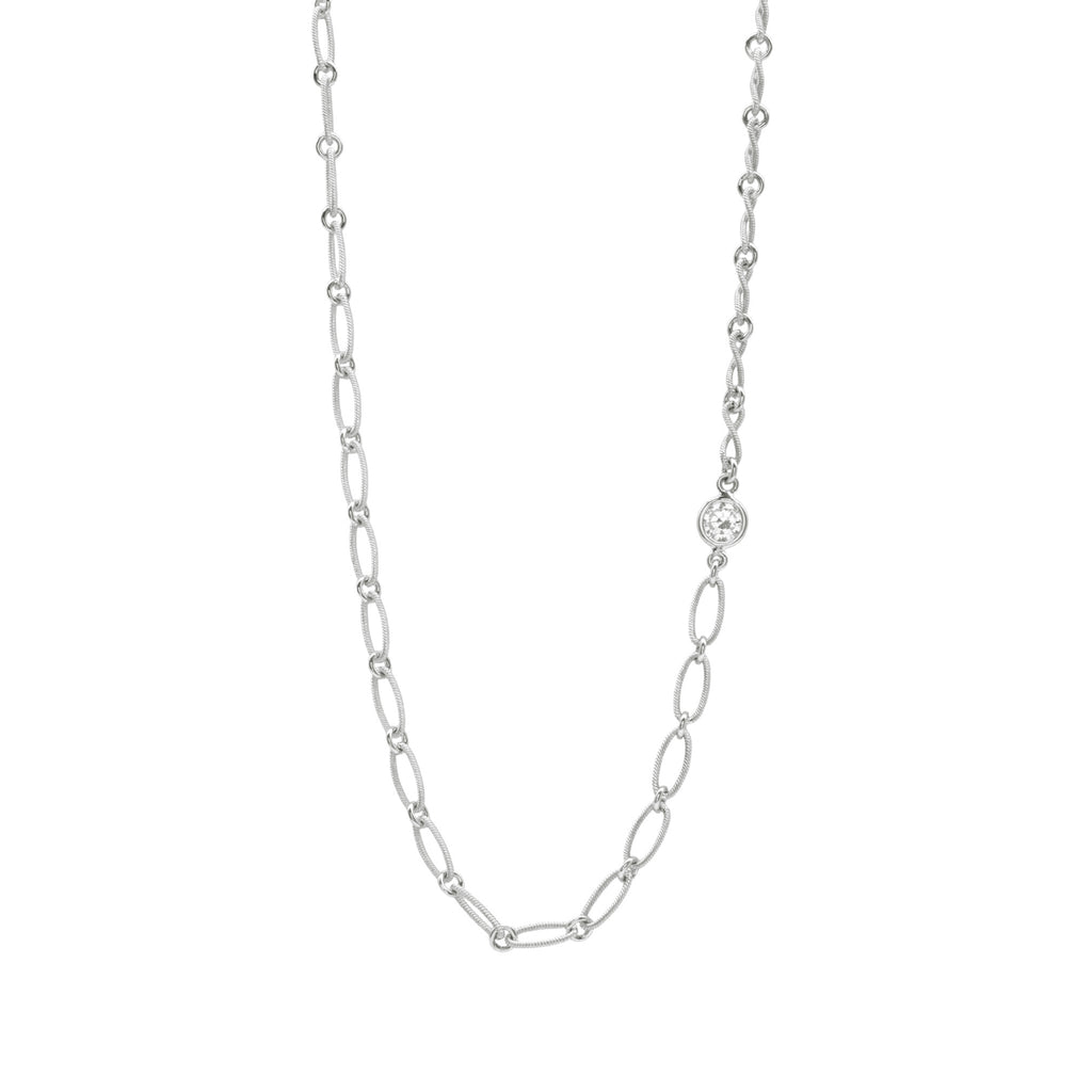 Diamond Beau Necklace in White