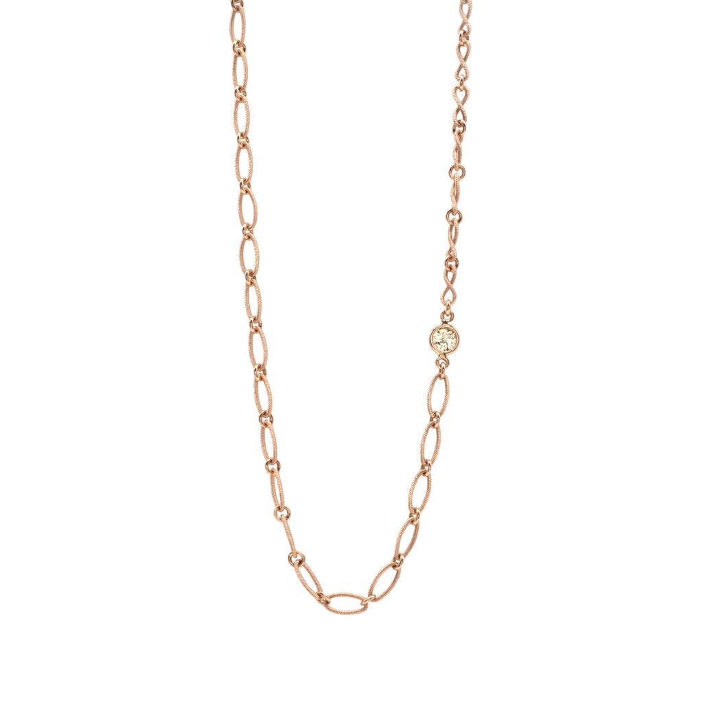 Diamond Beau Necklace in Rose
