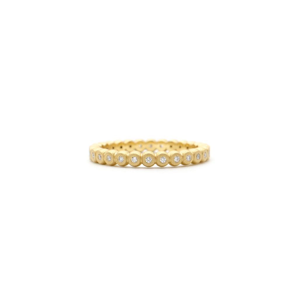 Gold Diamond Orb Band