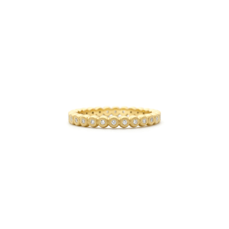 Gold Diamond Orb Band