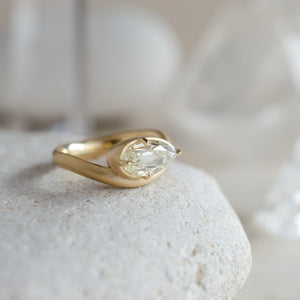 1.55ct Pear Wave Solitaire