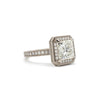 3.6ct Millgrain Halo Ring