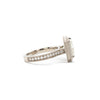 3.6ct Millgrain Halo Ring