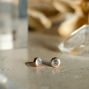 Diamond Spike Studs Rose