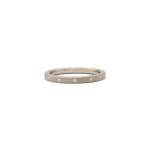 Offset Diamond Band White