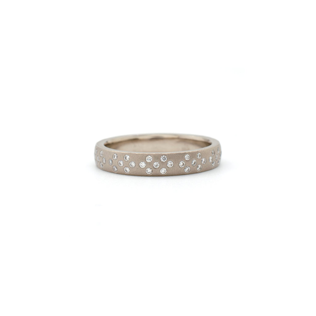 Wide Pattern Band White