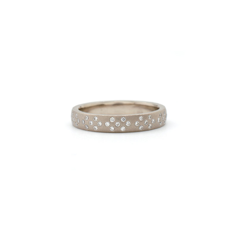 Wide Pattern Band White