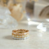 Baguette & Round Band in Rose